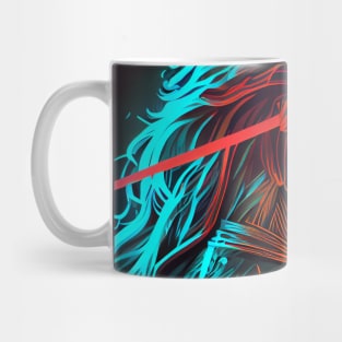 Lion Warrior saphire Mug